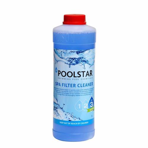 Poolstar Pool Spa Spa Filter Cleaner 1L White