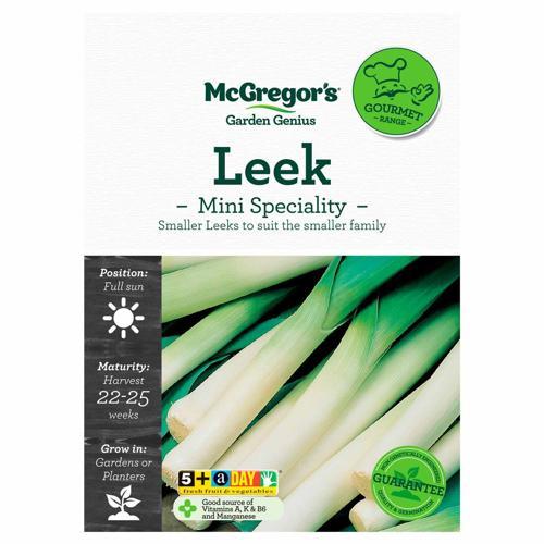 Mini Specialty Leek Gourmet Seed - McGregor's
