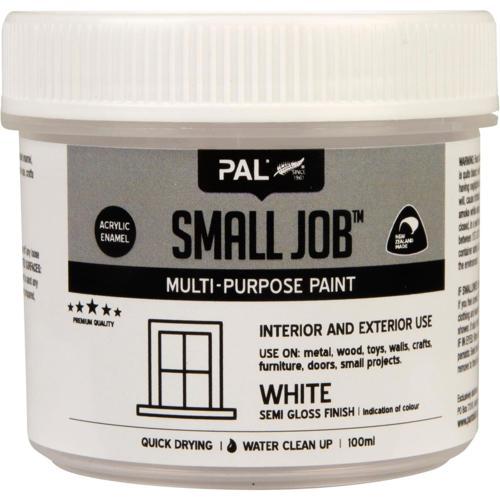 Small Job Paint 100ml White Semi Gloss - PAL