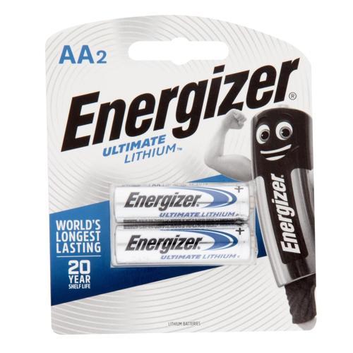 Energizer Lithium Ultimate Lithium Battery AA, 2 Pack