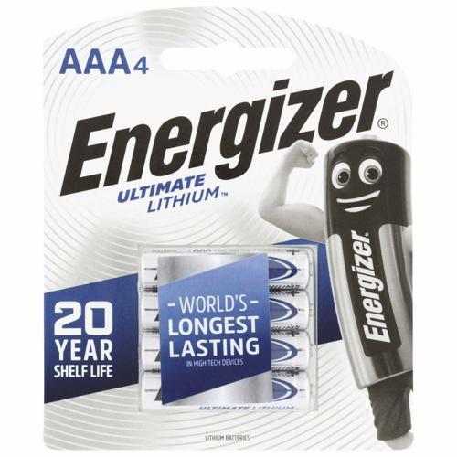 Energizer Lithium Ultimate Lithium Battery AAA, 4 Pack