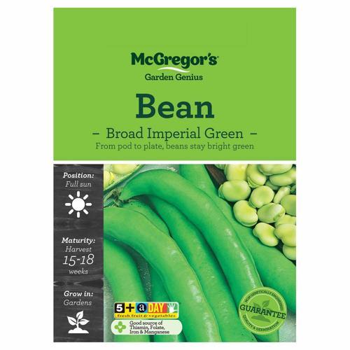 Imperial Green Broad Bean Seeds - McGregor's