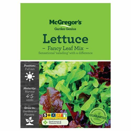 Fancy Leaf Mix Lettuce Seeds - McGregor's