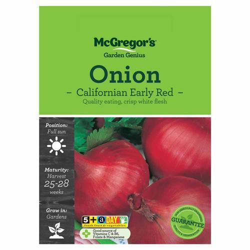 Californian Red Onion Seeds - McGregor's
