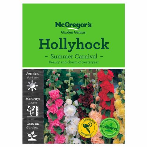 Summer Carnival Hollyhock Seeds - McGregor's