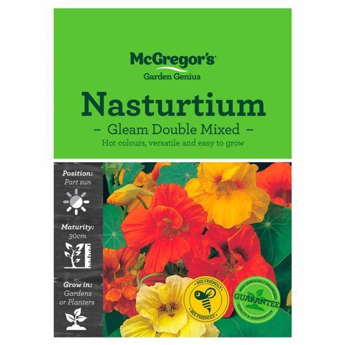 Gleam Double Mixed Nasturtium Seeds - McGregor's