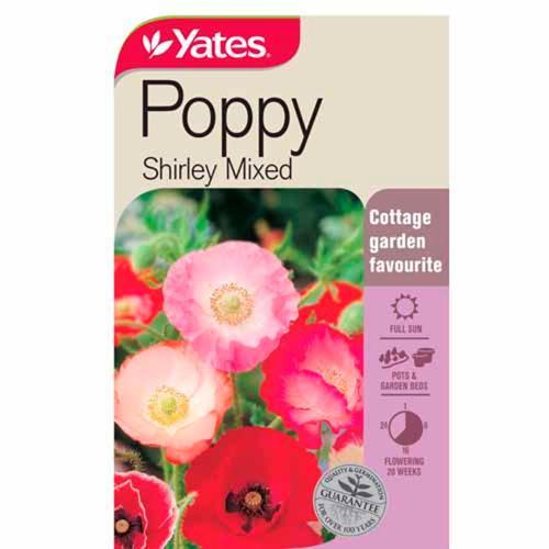 Poppy 'Shirley' Mixed Seeds - Yates