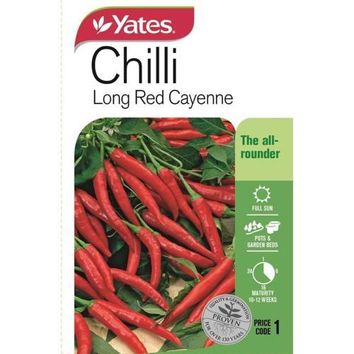 Chilli 'Long Red Cayenne' Seeds - Yates