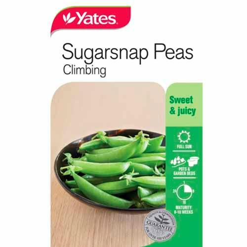 Peas Sugersnap Climbing Seeds - Yates