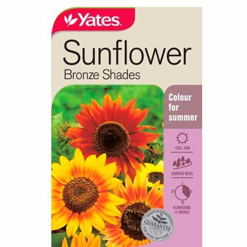 Sunflower Bronze Shades Seeds - Yates