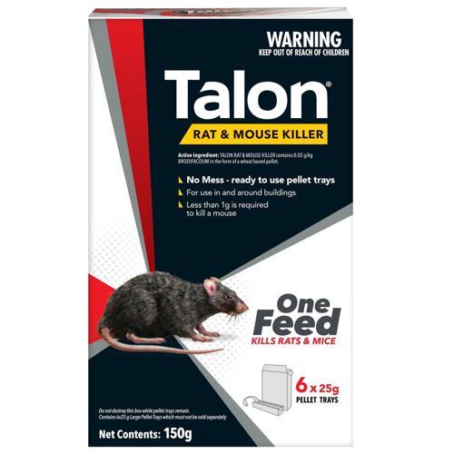 Rat & Mouse Bait One Feed Pellets 150g - Talon