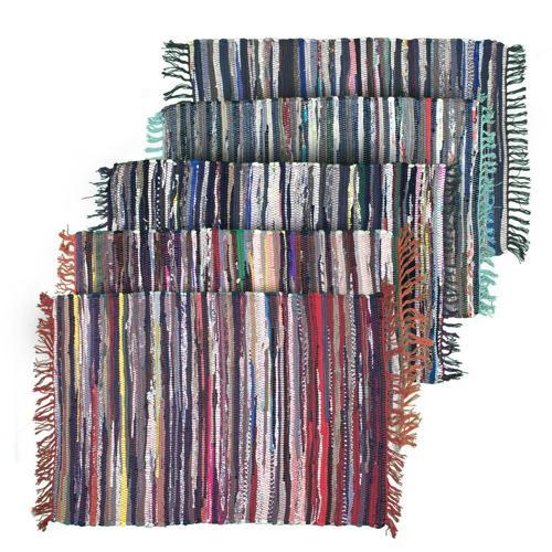 Multi Purpose Cotton Rug H: 60cm, W: 90cm Assortment - Mat Effects