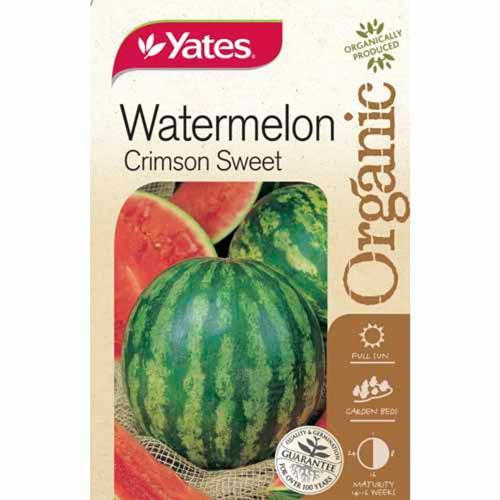 Organic Watermelon Crimson Sweet Seeds - Yates