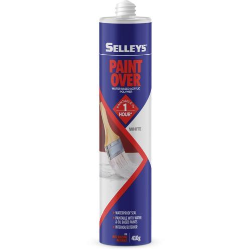 Paint Over Sealant 410g White - Selleys