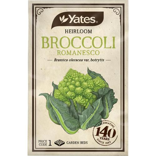 Yates Heirloom Seeds Broccoli Romanesco