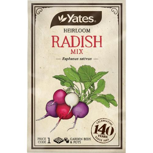Yates Heirloom Seeds Radish Mix