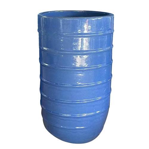 Gardeners Edge Glazed Cedar Outdoor Pot Blue XL