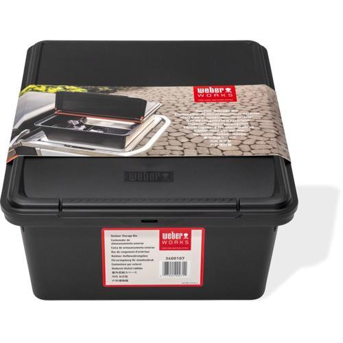 Weber Works Outdoor Storage Bin Black