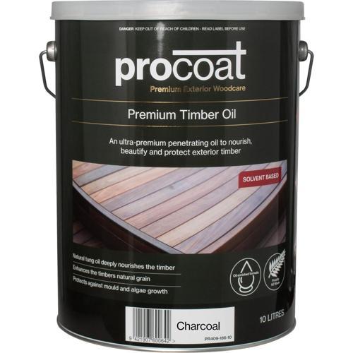 Procoat Premium Exterior Timber Oil 10L Charcoal