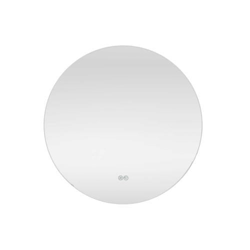 Goldair Platinum Round Backlit LED Bathroom Mirror With Demister 90cm