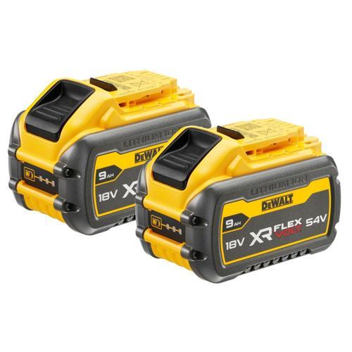 DEWALT XR FLEXVOLT 9.0AH BATTERY TWIN PK