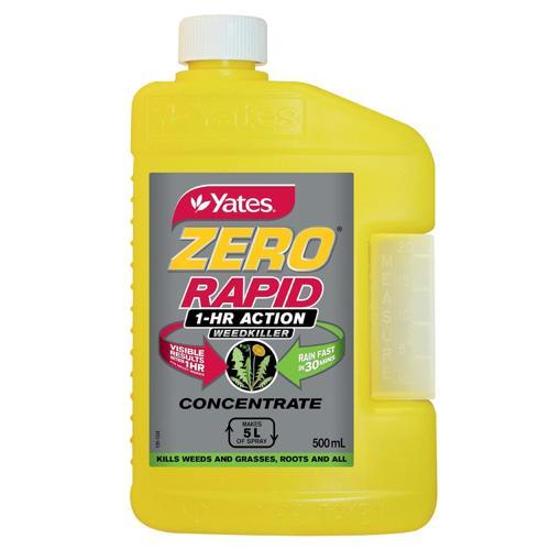 Zero Rapid Weedkiller Concentrate 500ml - Yates