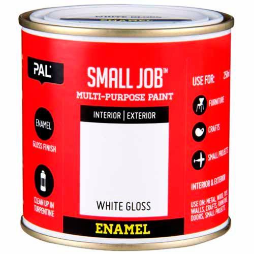 PAL Small Job Paint 250ml Enamel Gloss White