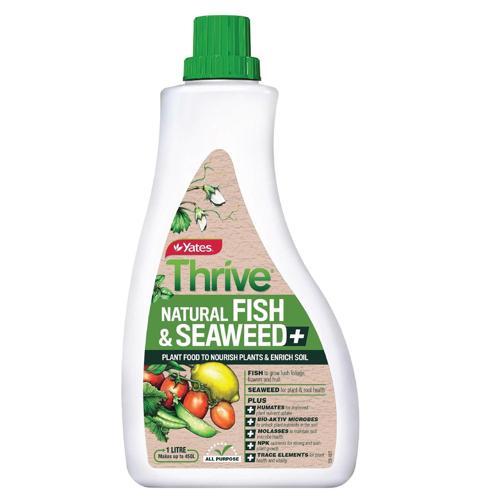 Thrive Naturals Fertiliser Seaweed And Fish Plus 1L - Yates