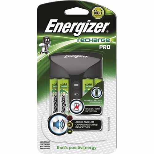 Energizer Recharge Pro Battery Charger Black And Silver
