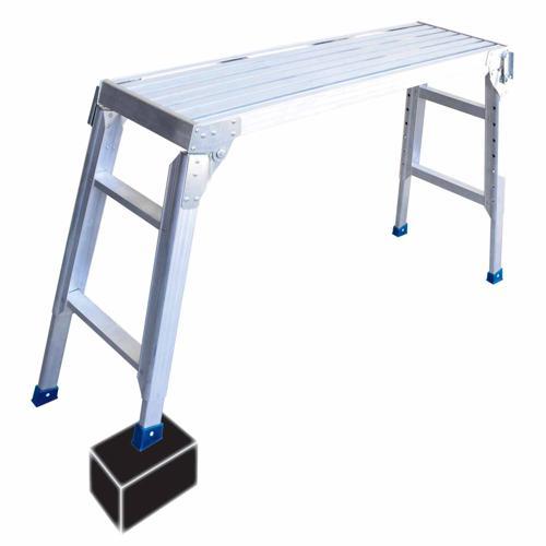 Adjustable Work Platform 410 x 1130mm Aluminium - Werner
