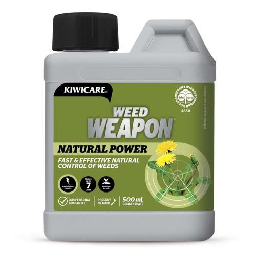 Weed Weapon Natural Weedkiller Spray Concentrate 500ml White - Kiwicare