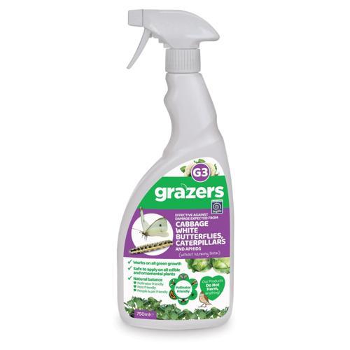 G3 RTU Repellent White Butterflies, Caterpillars & Aphids 750ml - Grazers