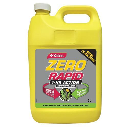 Yates Zero Rapid 1-Hr Action Weedkiller Refill Pack 5L