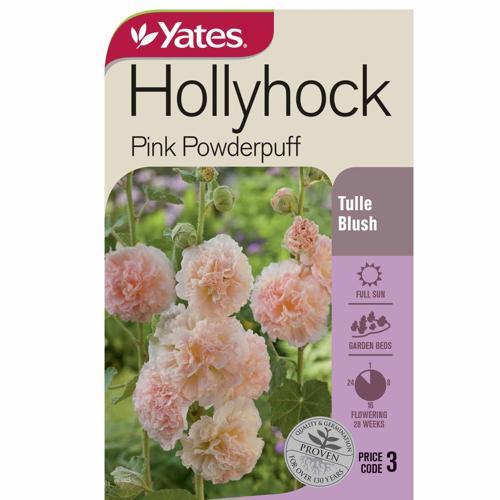 Hollyhock Pink Powderpuff Seeds - Yates