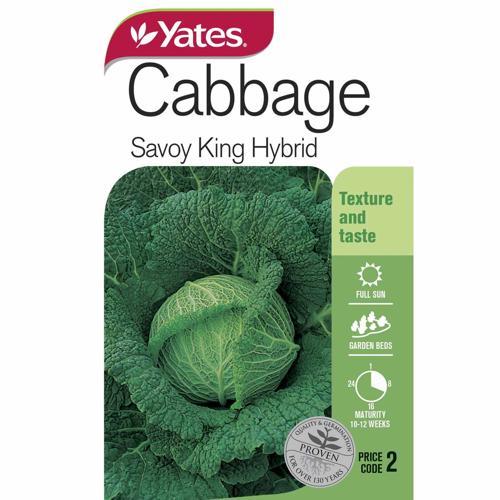 Cabbage 'Savoy King Hybrid' Seeds - Yates
