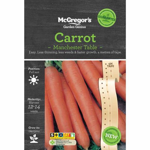 McGregor's Carrot Manchester Table Seeds