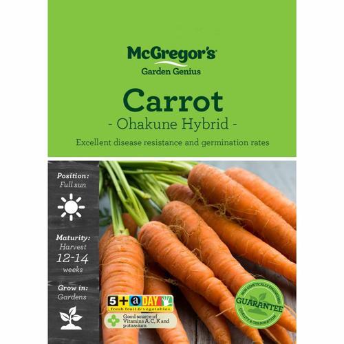 McGregor's Carrot Ohakune Hybrid Seeds