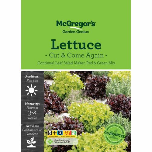 McGregor's Lettuce Cut & Come Again Seeds