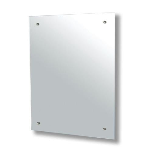 Trendy Mirrors Mirrox Polished Edge Mirror With Holes 750 x 600mm Silver