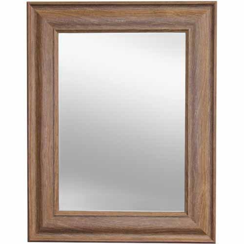 Wall Mirror 485 x 380mm Timber Effect - Trendy Mirrors