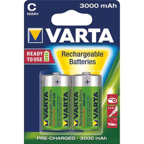 Varta Recharge Rechargeable Battery C, 2 Pack