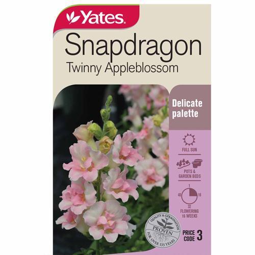 Snapdragon 'Twinny Appleblossom' Seeds - Yates