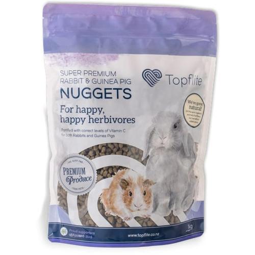 Topflite Super Premium Rabbit And Guinea Pig Nuggets 1kg