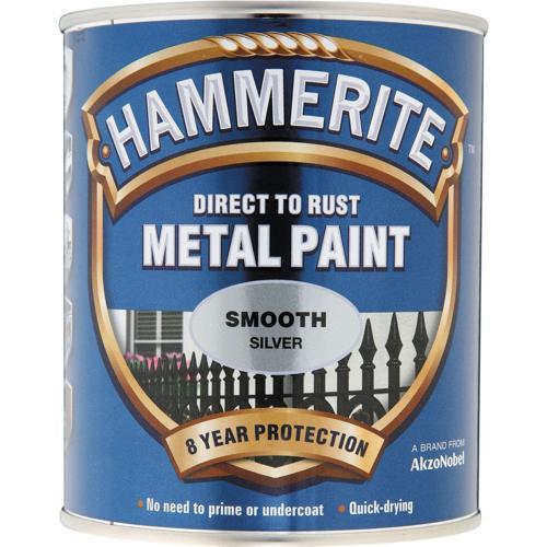 Metal Paint 750ml Smooth Silver - Hammerite