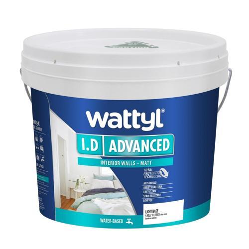 Wattyl ID Advanced Interior Matt Paint 10L Light Base