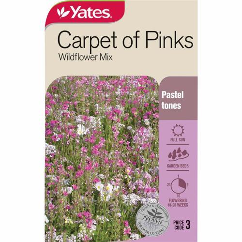 Yates Seeds Wildflowers Carpet Of Pink Mix