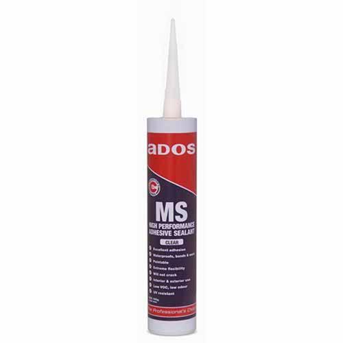 MS High Performance Adhesive Sealant 300g Clear. - Ados