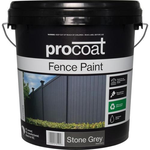 Procoat Fence Paint 10L Stone Grey