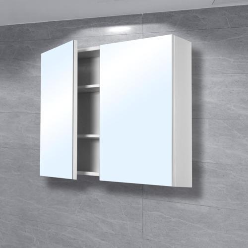 Nouveau Vivo Mirror Cabinet W:600mm, H:600mm, D:160mm White