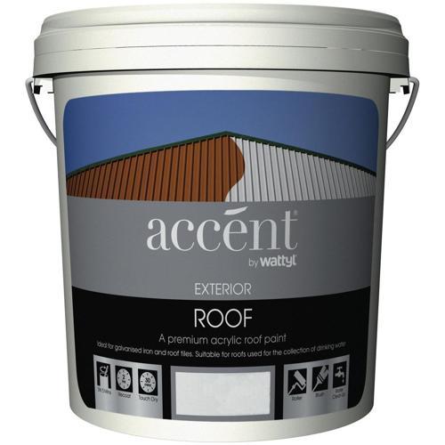 Accent Satin Roof Paint 10L Sandstone Grey